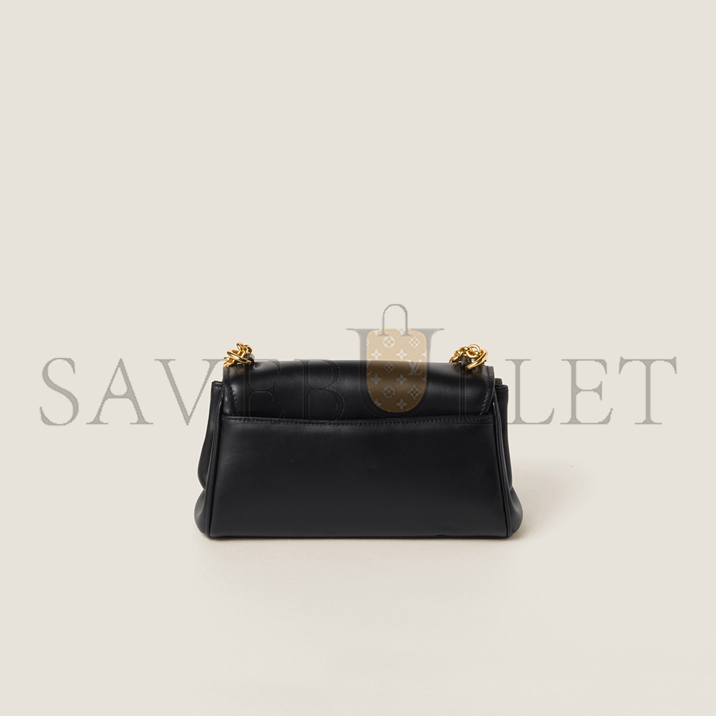 MIU MIU LEATHER SHOULDER BAG 5BD266 (24*14*7.5cm)